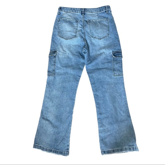 KanCan Londyn High Rise Cargo Wide leg jeans casual everyday size 28 women’s - Picture 4 of 7